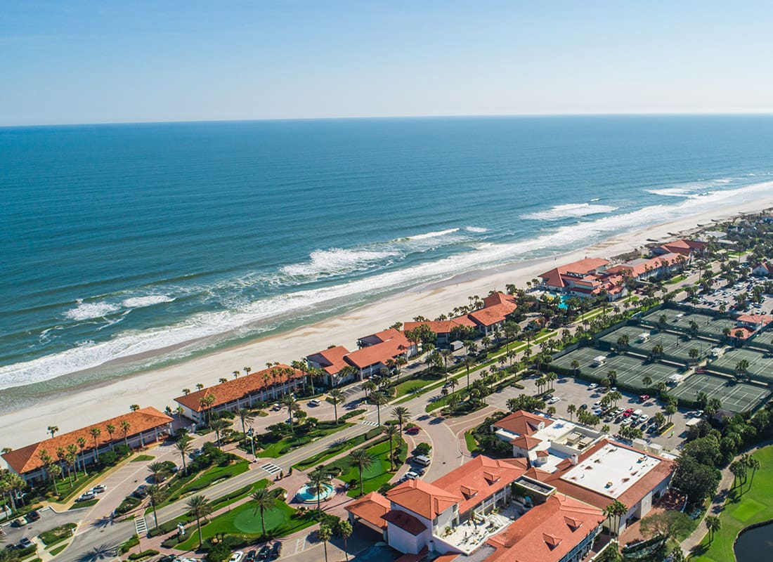 Ponte Vedra, FL - Aerial View of Ponte Vedra, FL by the Coast
